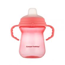 Zdjęcie produktu - CANPOL BABIES Kubek niekapek z miękkim ustnikiem FirstCup 250ml, r&oacute;żowy 56/615_pin