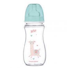 CANPOL BABIES Butelka Antykolkowa 12m+ zielona lama, 300ml 35/222