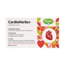 Zdjęcie produktu - CardioHerbs+, serdecznik, magnez i gł&oacute;g dla twojego serca, 30 kapsułek