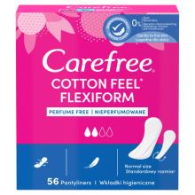 Zdjęcie produktu - CAREFREE Cotton Feel Flexiform Wkładki higieniczne bezzapachowe, 56szt.