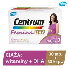 Centrum Femina 1 DHA w trakcie ciąży, 30tab. + 30kaps.