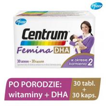 Centrum Femina 2 DHA okres karmienia, 30tab. + 30kaps.