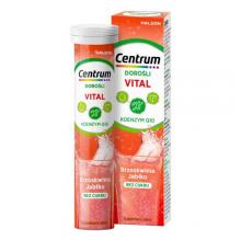 Zdjęcie produktu - Centrum Vital Dorośli smak brzoskwiniowo jabłkowy bez cukru, 20 tabl. musujących
