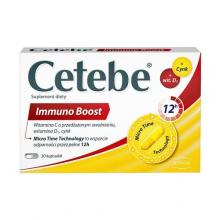 Zdjęcie produktu - Cetebe Immuno Boost, 30 kaps. KR&Oacute;TKA DATA 31.08.2026