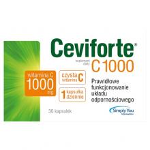 Zdjęcie produktu - Ceviforte C 1000, 30 kapsułek - witamina C wspiera układ odpornościowy