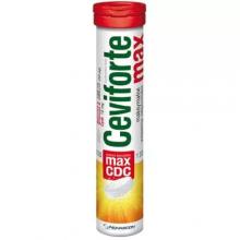 Zdjęcie produktu - CEVIFORTE MAX, witaminy C 1000 mg - 20 tabl. musujących