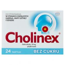 Zdjęcie produktu - Cholinex Bez cukru, 24 pastylki