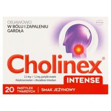 Zdjęcie produktu - CHOLINEX INTENSE - smak jeżynowy - 20 tabletek 