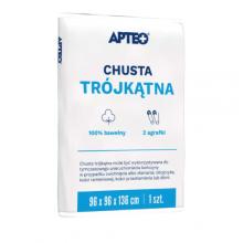 Zdjęcie produktu - Chusta tr&oacute;jkątna bawełniana + 2 agrafki APTEO