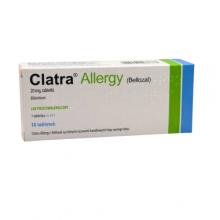 Zdjęcie produktu - Clatra Allergy 20 mg, 10 tabl. - lek przeciwalergiczny