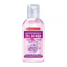 Zdjęcie produktu - CleanHands Żel antybakteryjny do rąk z kolagenem i witaminą E, 50 ml
