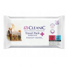 Zdjęcie produktu - CLEANIC Antibacterial Travel Pack Chusteczki odświeżające, 40szt.