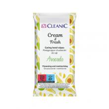 Zdjęcie produktu - CLEANIC Cream&Fresh Chusteczki do rąk Avocado, 15szt.