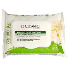 Zdjęcie produktu - CLEANIC Nawilżany papier toaletowy, 40szt.