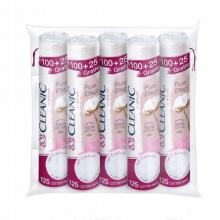 Zdjęcie produktu - Cleanic Pure Effect Płatki kosmetyczne okrągłe, 100+25szt. x 5 opakowań.