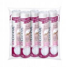 Zdjęcie produktu - Cleanic Pure Effect Płatki kosmetyczne okrągłe, 100+25szt. x 5 opakowań. USZKODZONE OPAKOWANIE