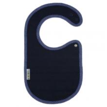 Zdjęcie produktu - Clickbibs Śliniak granat-groszki białe