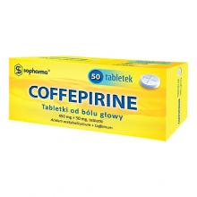 Zdjęcie produktu - COFFEPIRINE Tabletki od b&oacute;lu głowy, 50 tabl.