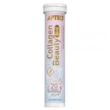 Zdjęcie produktu - Apteo Collagen Beauty Skin smak mango-brzoskwinia, 20 tabl. musujących - suplement diety z kolagenem