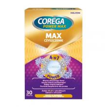 Zdjęcie produktu - Corega Power Max Tabletki do codziennego czyszczenia protez zębowych, 30 szt.