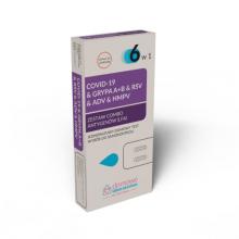 Zdjęcie produktu - Domowe Laboratorium Test COVID-19 & Grypa A+B & RSV & ADV & HMPV 6 w 1 