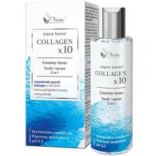 Zdjęcie produktu - AVA Aqua Boost Collagen x10 Creamy toner Tonik i serum 2w1, 100 ml