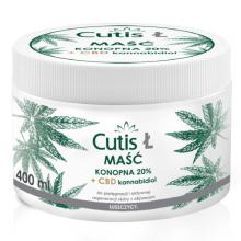 Zdjęcie produktu - CUTIS Ł ŁUSZCZYCA Maść konopna 20%+CBD, 400ml