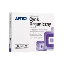Zdjęcie produktu - APTEO Cynk organiczny, 30 tabletek