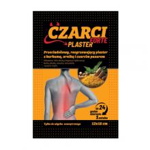 Zdjęcie produktu - CZARCI PLASTER FORTE Przeciwb&oacute;lowy, rozgrzewający plaster z kurkumą, arniką i czarcim pazurem