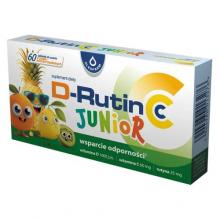 Zdjęcie produktu - D-Rutin CC Junior, 60 tabletek do ssania