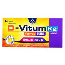 Zdjęcie produktu - D-vitum forte Ultra 4000 j.m. K2, 60 kaps.