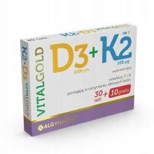 Zdjęcie produktu - D3+K2 Vitalgold, 40 tabl.