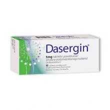 Zdjęcie produktu - Dasergin 5mg, 10 tab. - Przeciwalergiczny lek nowej generacji