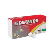 Zdjęcie produktu - Dekenor 25mg, Lek o działaniu przeciwb&oacute;lowy, 10tabl.