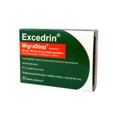 Zdjęcie produktu - EXCEDRIN MigraStop, 20 tabletek Delfarma
