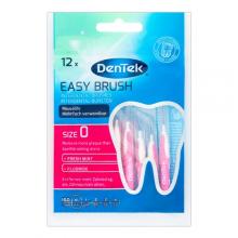 Zdjęcie produktu - DENTEK Szczoteczki międzyzębowe Easy Brush rozmiar 0, 12szt.