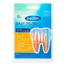 Zdjęcie produktu - DENTEK Szczoteczki międzyzębowe Easy Brush rozmiar 1, 12szt.
