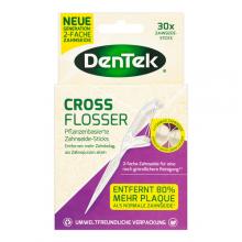 DENTEK Wykałaczki z nicią dentystyczną Eco Cross Flosser, 30szt.