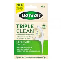 Zdjęcie produktu - DENTEK Wykałaczki z nicią dentystyczną Eco Triple Clean, 36szt.