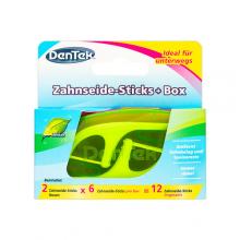 Zdjęcie produktu - DENTEK Wykałaczki z nicią dentystyczną On The Go, 2x6szt.
