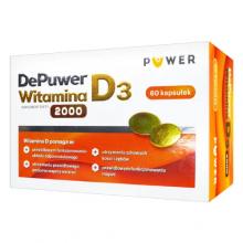 Zdjęcie produktu - DePuwer Witamina D3 2000, 60 kapsułek