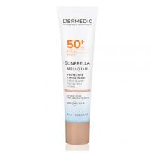 Zdjęcie produktu - Dermedic Sunbrella Tonujący lekki krem ochronny do twarzy SPF 50+ do sk&oacute;ry wrażliwej, 40 ml