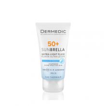 Zdjęcie produktu - DERMEDIC SUNBRELLA Ultralekki krem ochronny SPF50+ do sk&oacute;ry naczyniowej i nadreaktywnej, 40ml