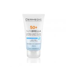 Zdjęcie produktu - DERMEDIC SUNBRELLA Ultralekki krem ochronny SPF50+ do sk&oacute;ry suchej i normalnej, 40ml