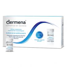 Zdjęcie produktu - Dermena Kuracja w ampułkach do włos&oacute;w osłabionych nadmiernie wypadających, 15 x 5 ml 