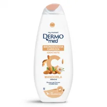 Zdjęcie produktu - Dermomed Carezza Almond Żel pod prysznic o zapachu migdałowym, 650 ml