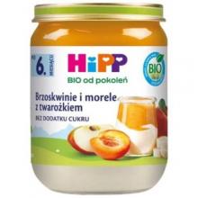 Zdjęcie produktu - HiPP Brzoskwinie i morele z twarożkiem, 160 g