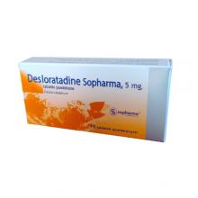 Zdjęcie produktu - Desloratadine Sopharma 5 mg, 10 tabletek powlekanych