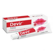 Zdjęcie produktu - Devir 50 mg/g Krem, 10 g - leczenie nawrotowej opryszczki warg i twarzy