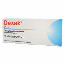Zdjęcie produktu - Dexak 25 mg, 10 tabletek (DELFARMA)